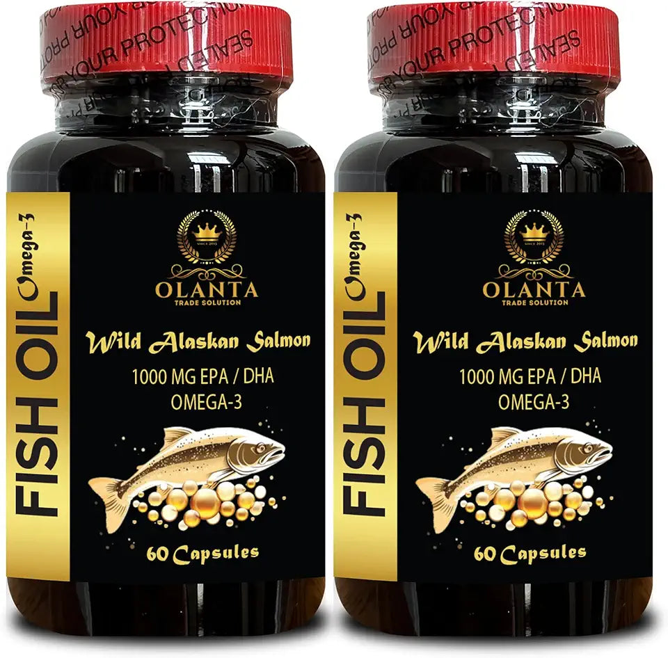 Omega 3 Fish Oil Supplement with EPA & DHA 120 Capsules E5412