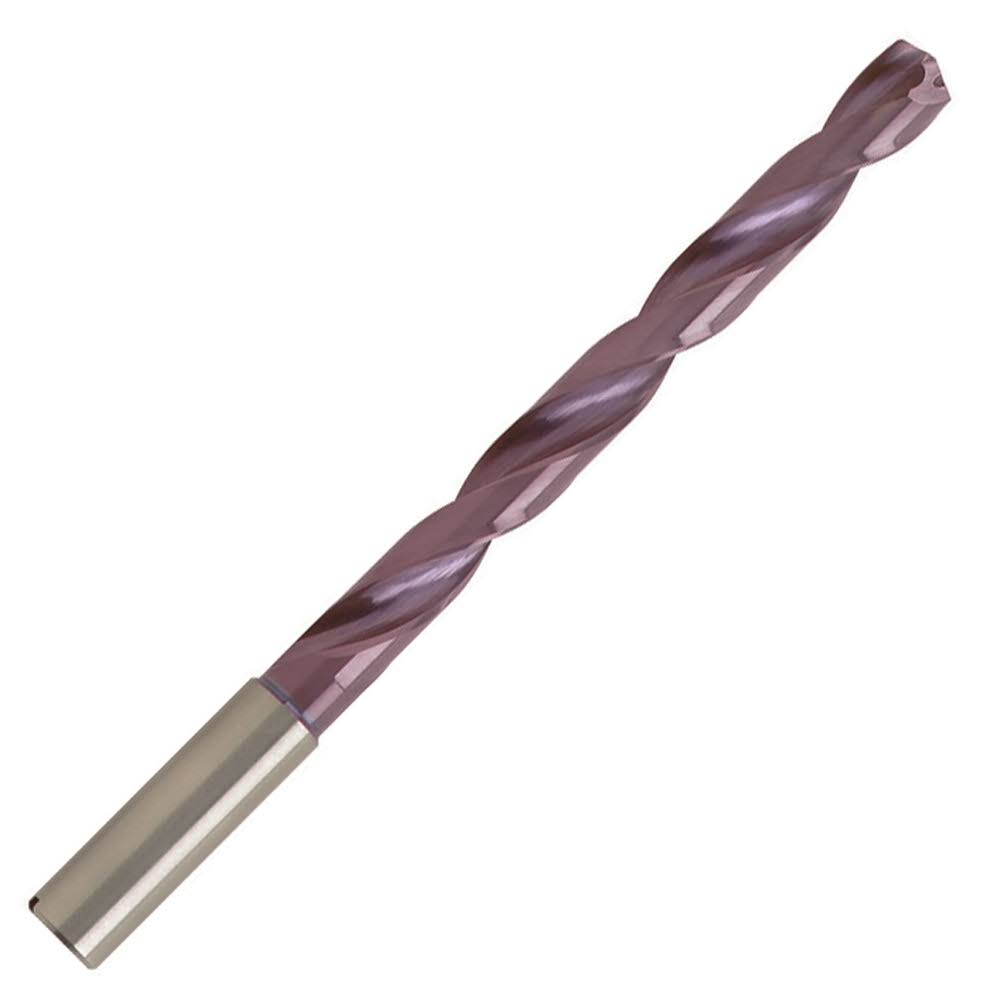 Carbide Coolant Fed Drill, Reinforced Straight Shank, 87mm LOC A24743