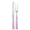 White Dots Pink Carving Set Z77497