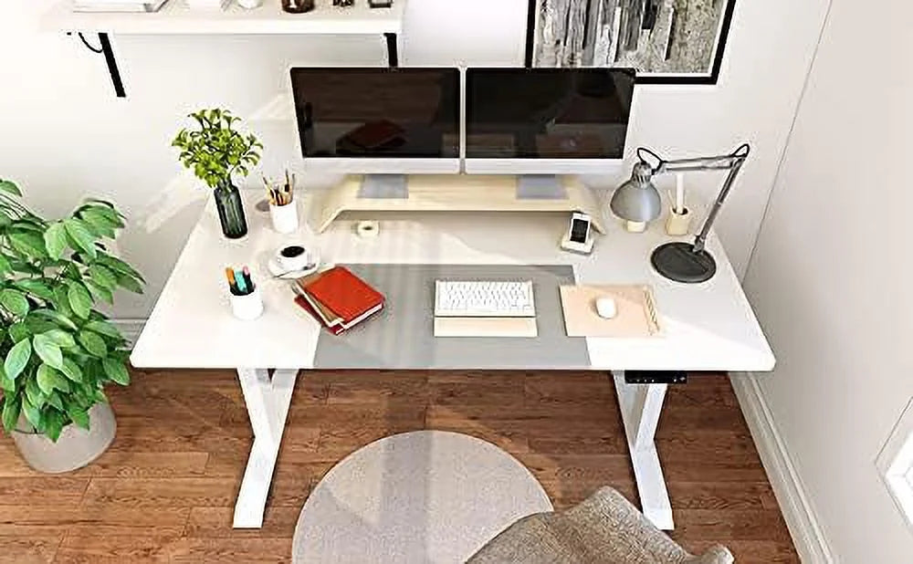 Electric Height Adjustable Standing Desk 55 x 28 Inches with Memory Settings C771