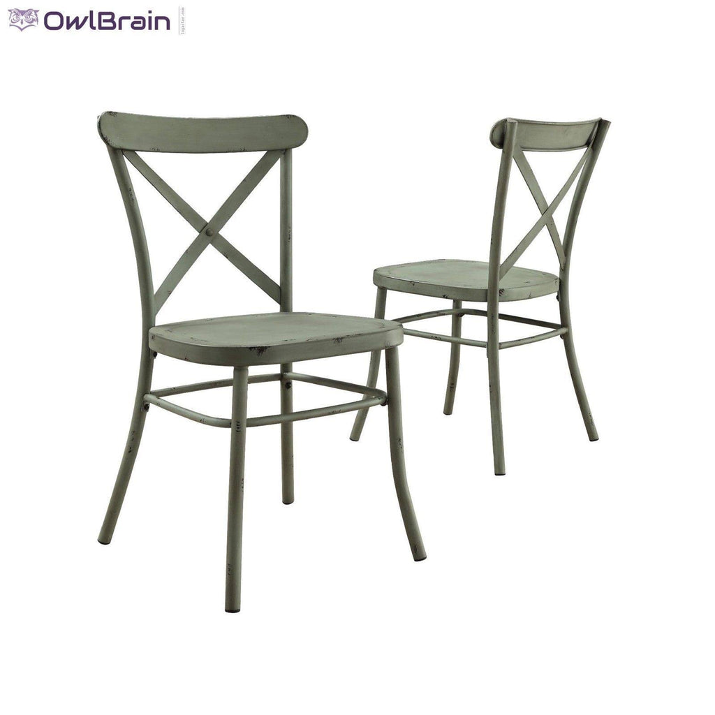 Distressed Green Dining Chair, Set of 2 H66613