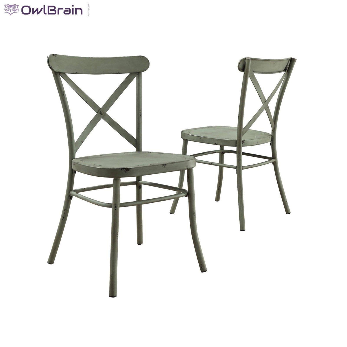 Distressed Green Dining Chair, Set of 2 H66613