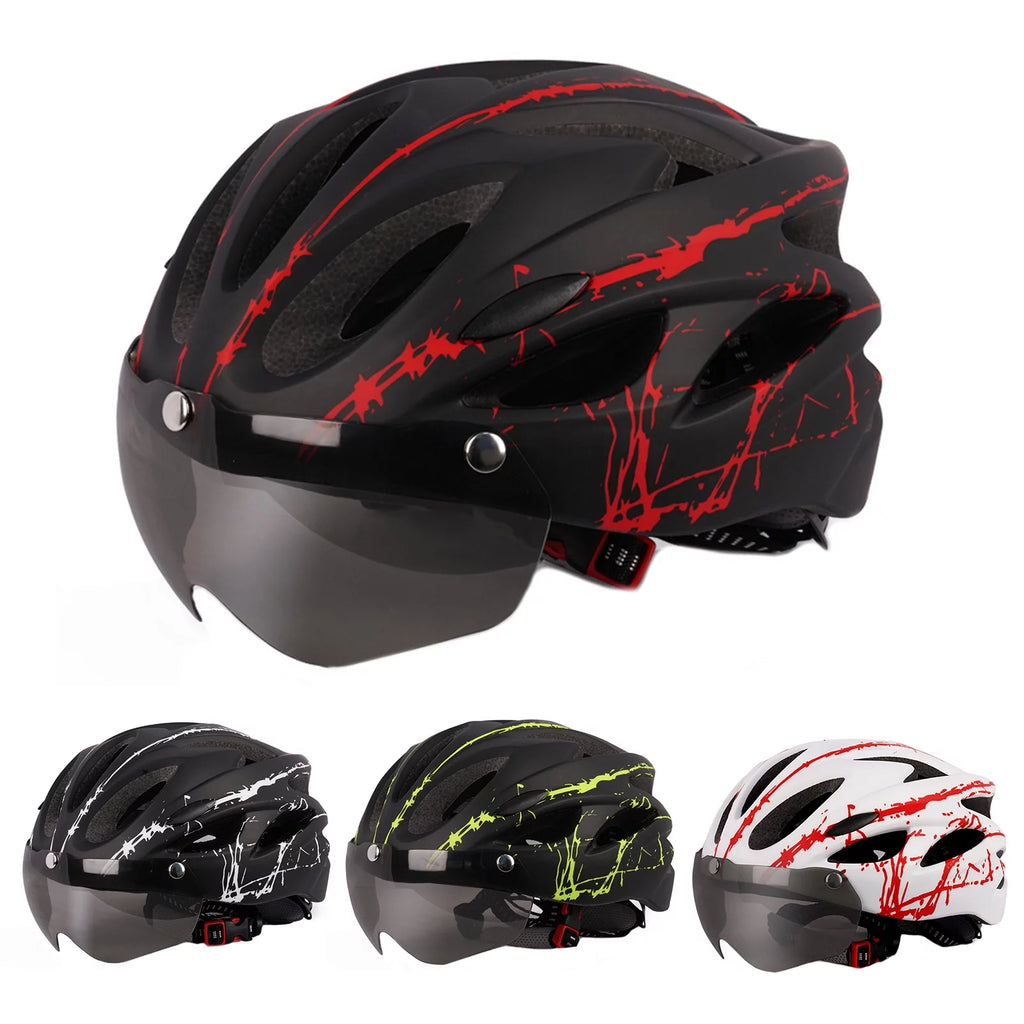 Ultralight Adjustable Cycling Helmet with Goggles N532005