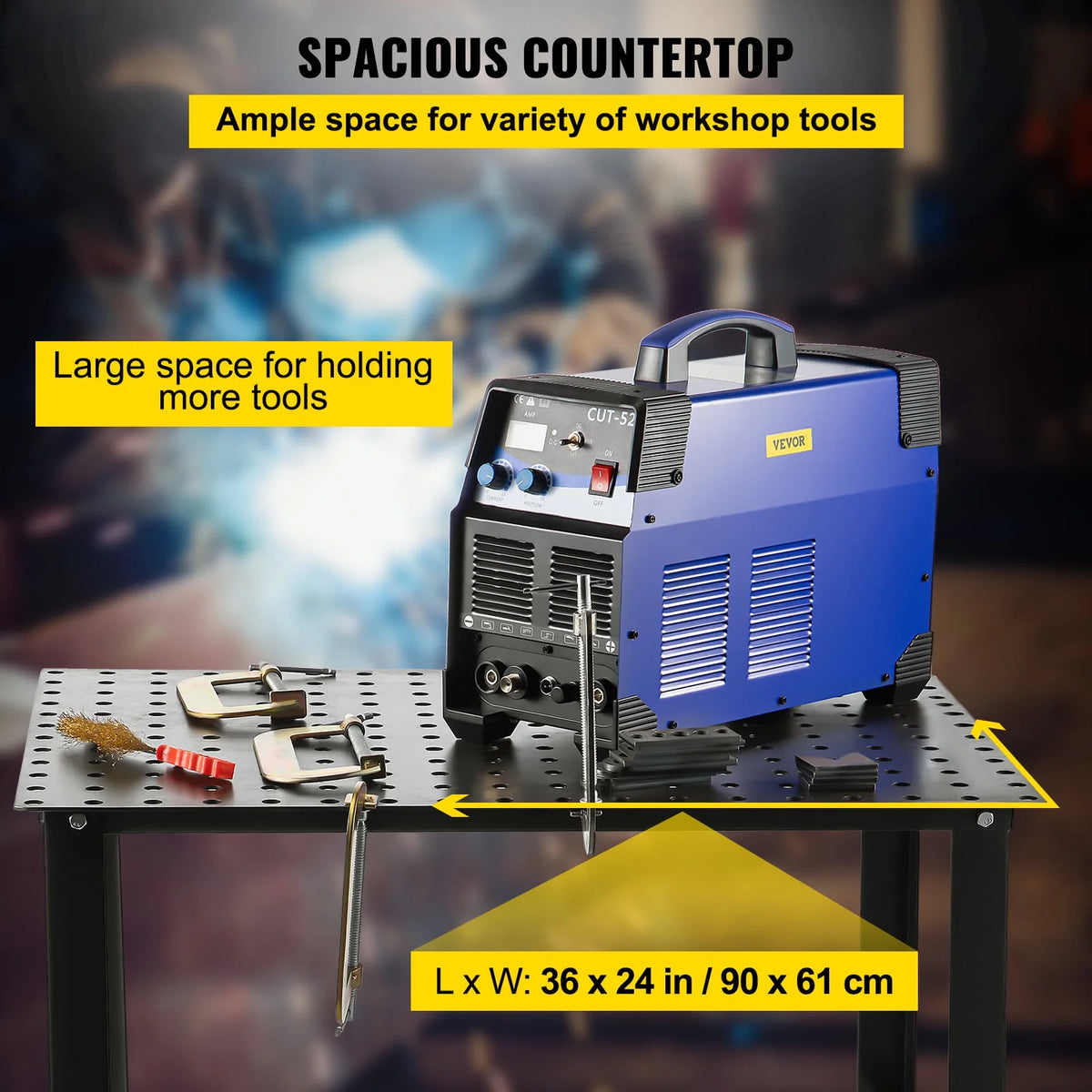 36 x 24 Adjustable Metal Welding Table J5913