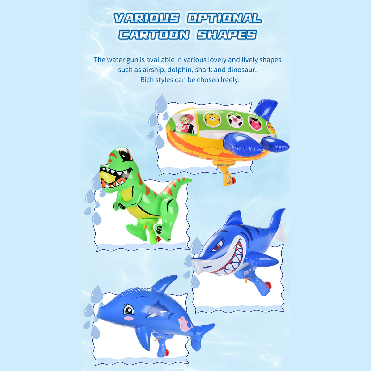 Blue Dolphin Inflatable Animal Shaped Hammer M344648