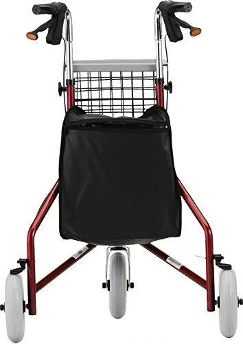Red 3-Wheeled Rollator Walker L711664
