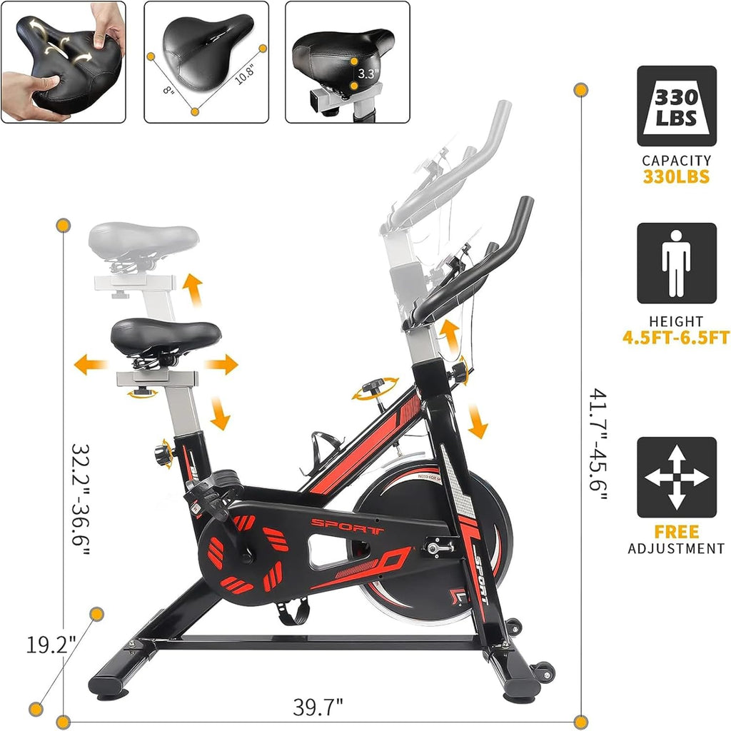 Exercise Stationary Bike with LCD Monitor S495