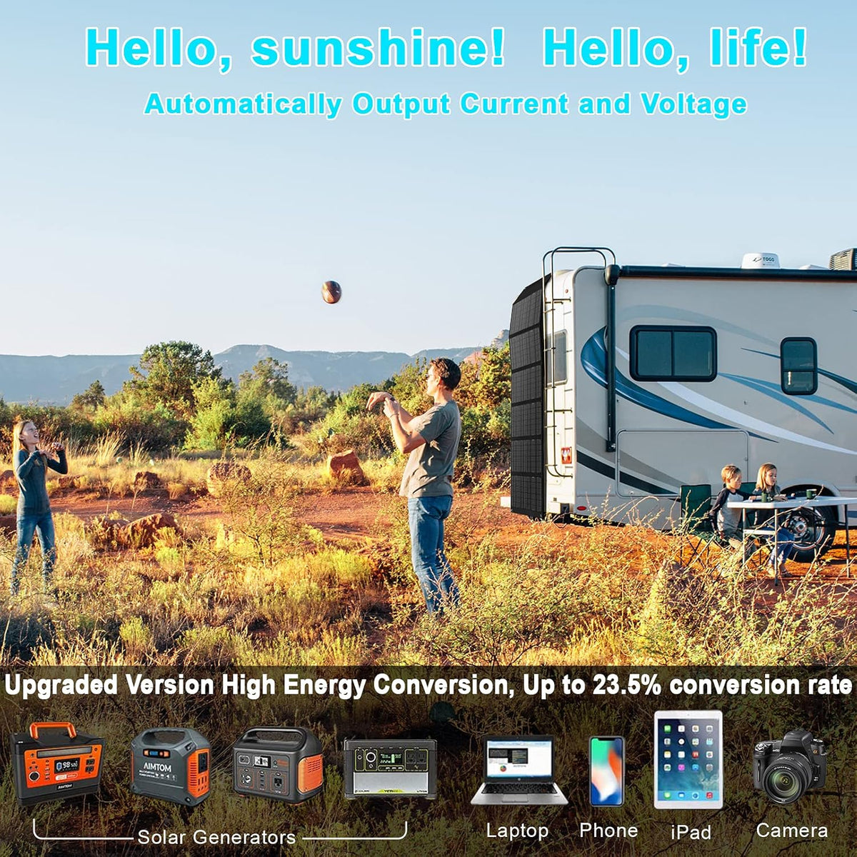 60W Foldable Portable Solar Panel P37071
