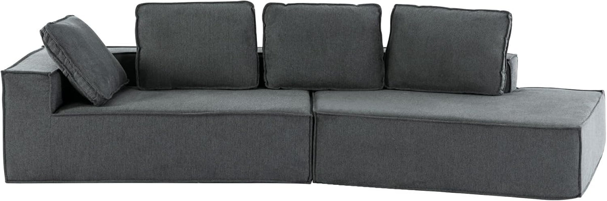 Grey Chaise Lounge Sofa Sleeper Sofa L97190
