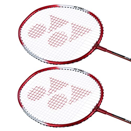 Light Aluminium Badminton Racquet Set of 2 with Full Cover J386