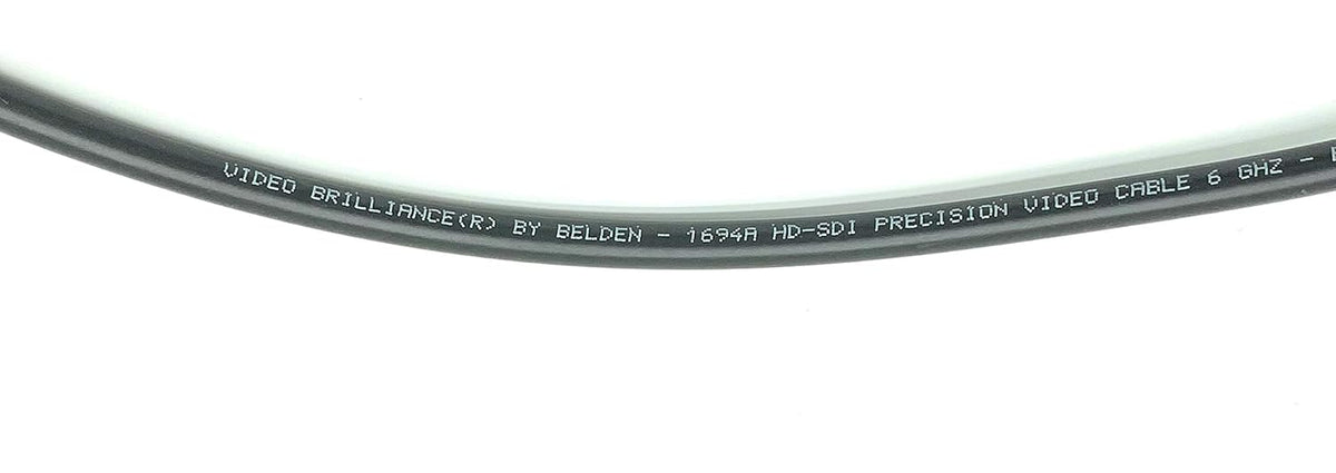 3G/6G HD SDI BNC Cable Black 50ft K2180