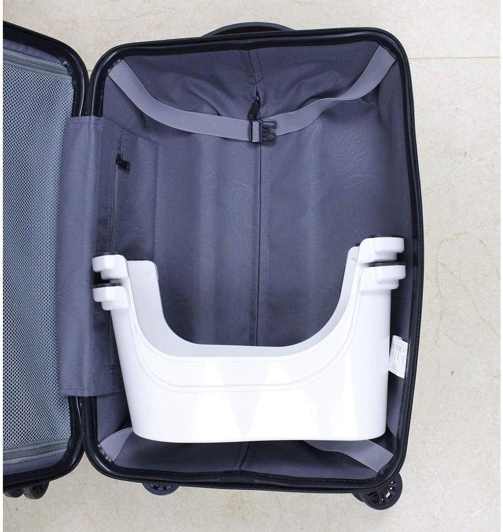 White 2 Pairs Plastic Toilet Stool E88270
