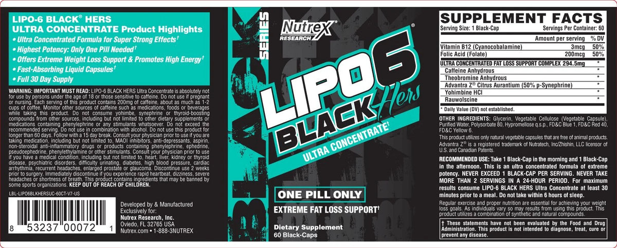 60 Black-Caps Concentrate B64559