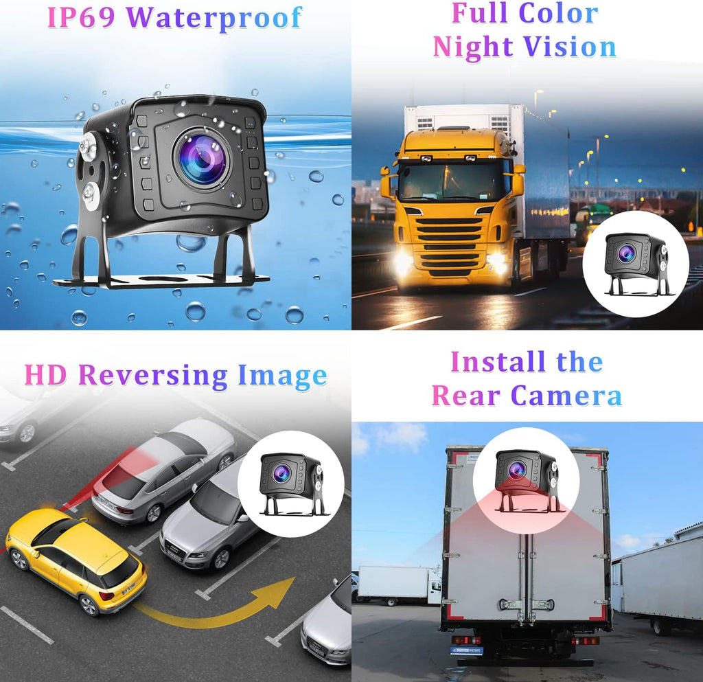 9 inch AHD 1080P Wired Backup Camera with Monitor Kit X26102