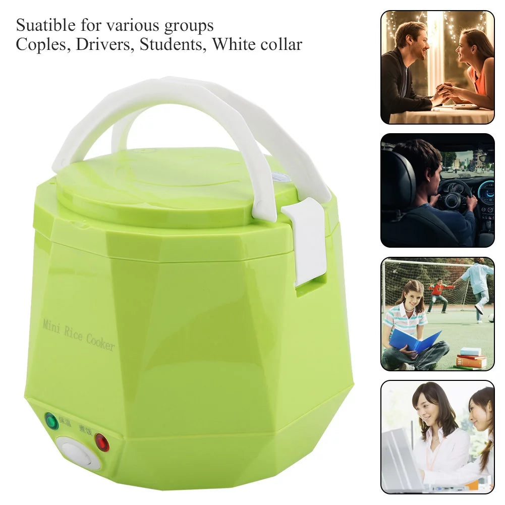 12V 100W 1.3 L Electric Portable Rice Cooker Food Steamer O3665