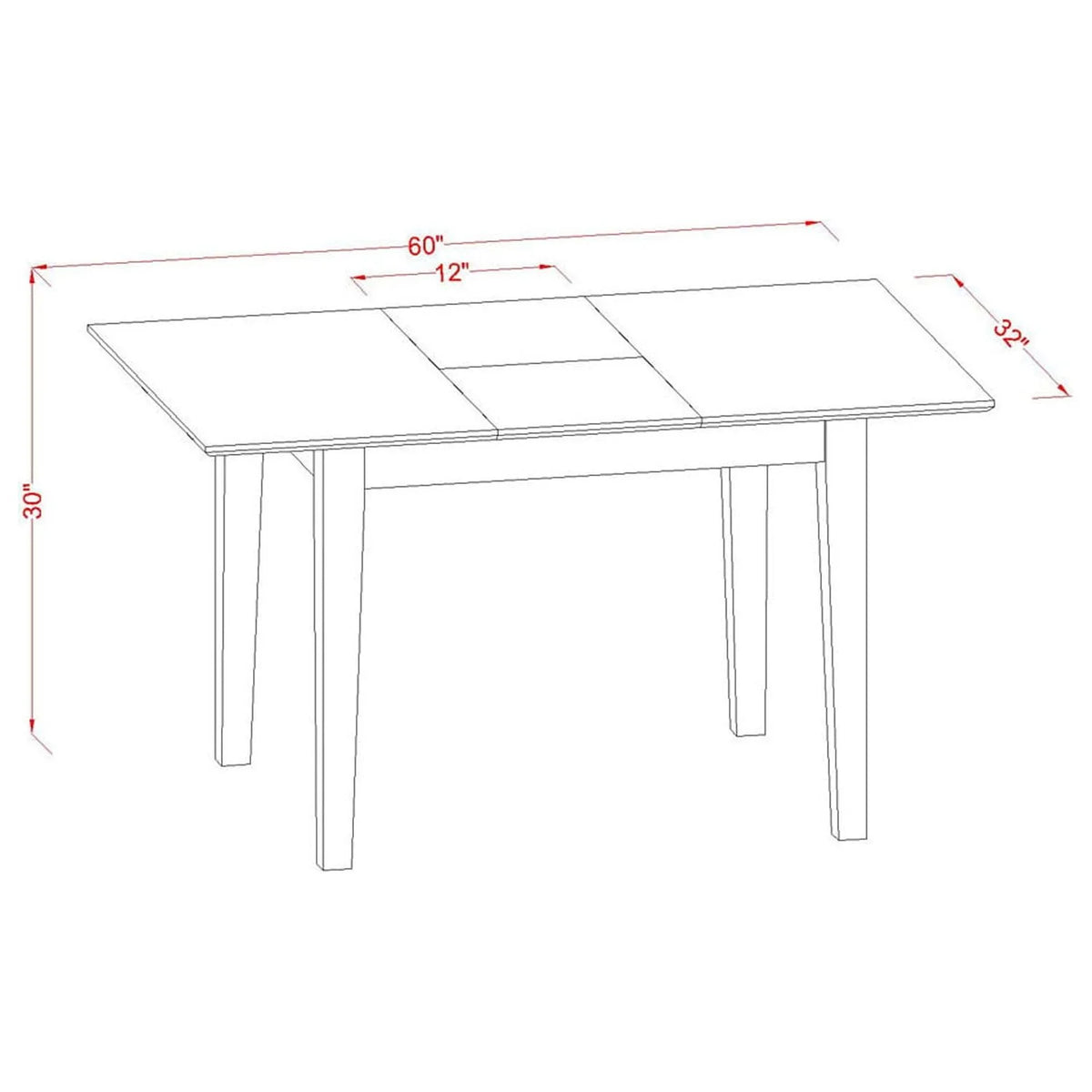 7 Pc Dinette Set with Table and 6 Chairs F950875
