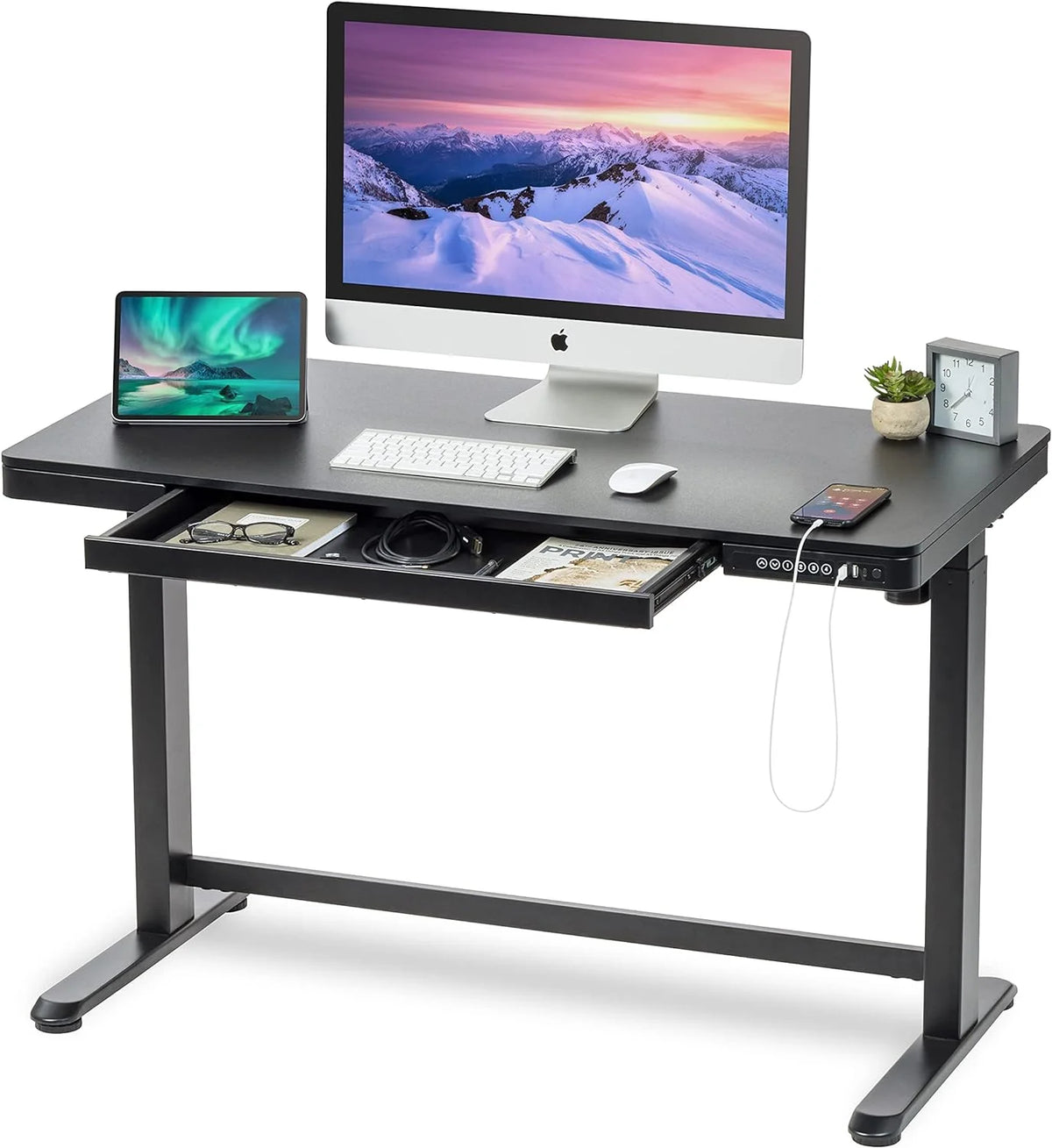 Electric Standing Desk Height Adjustable with USB Port U875402