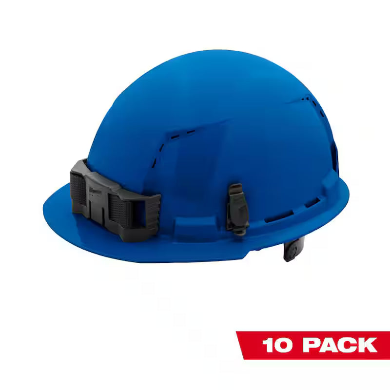 Blue Type 1 Class C Vented Hard Hat 10-Pack E12062
