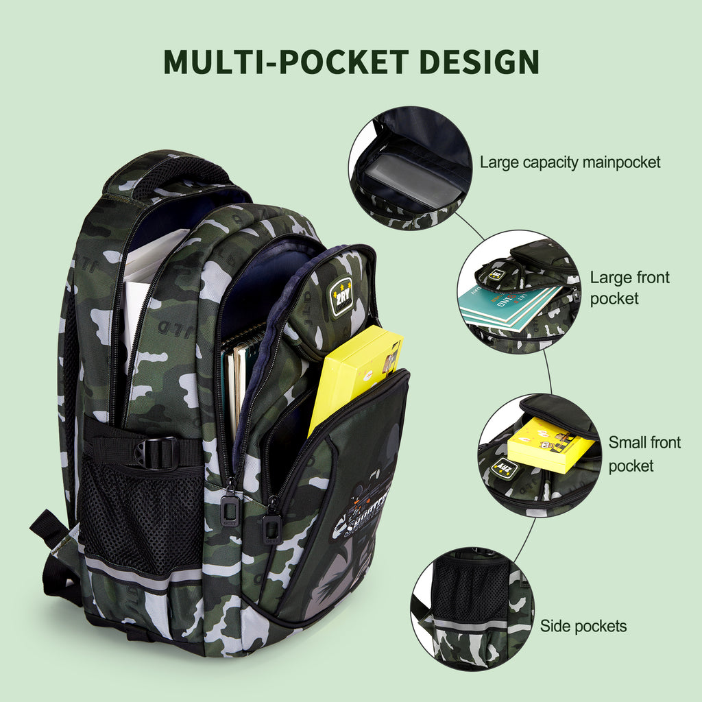 Wheeled Backpack Rolling Daypack Trolley School Bag N324522