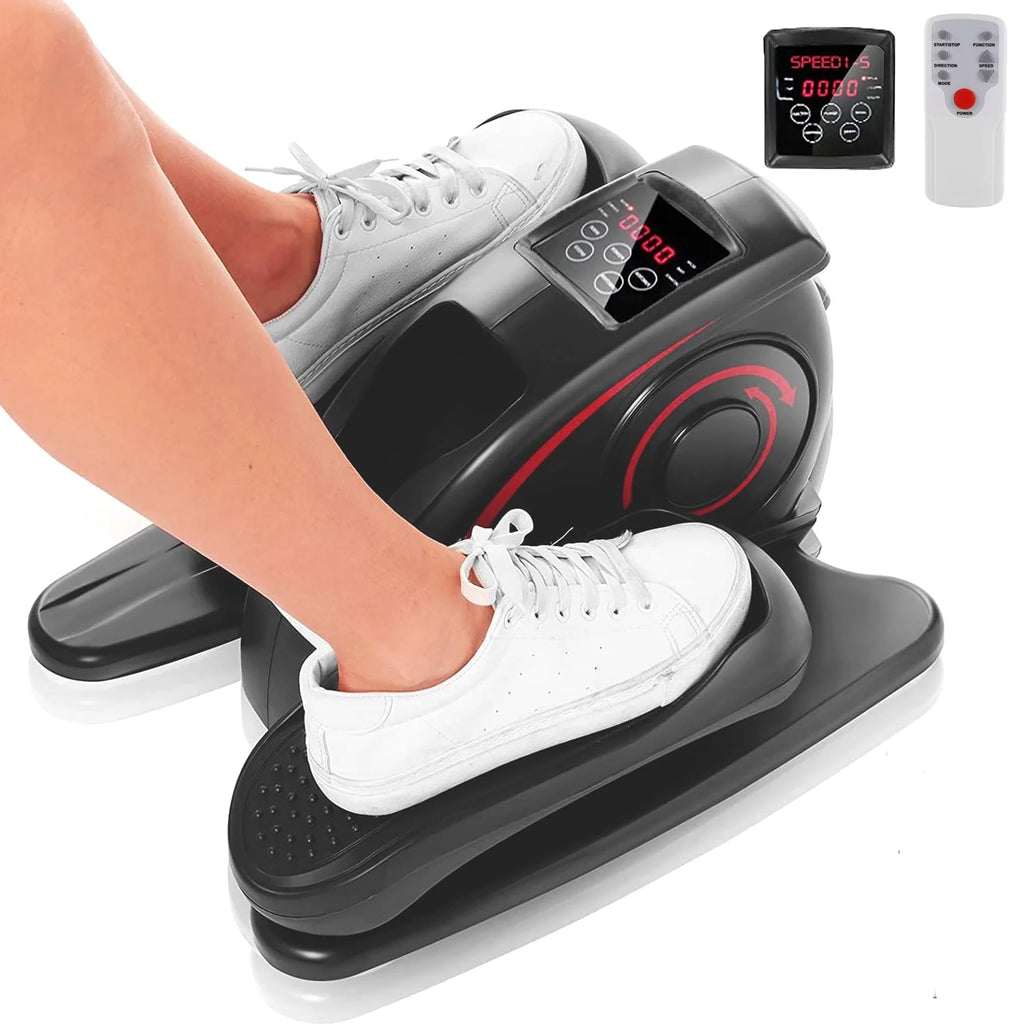 Black Red Under Desk Elliptical Machine M63901