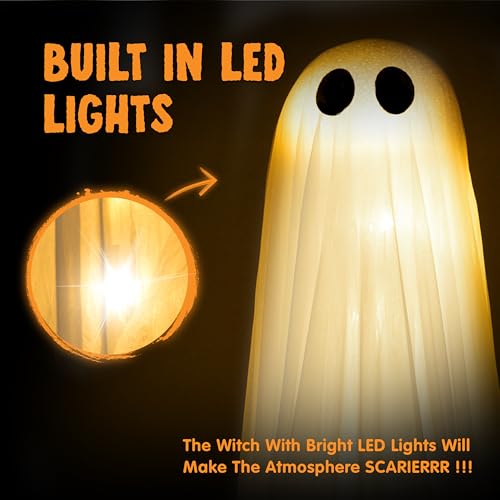 2 Pack 50'' Light Up Ghost Halloween Decor O442472