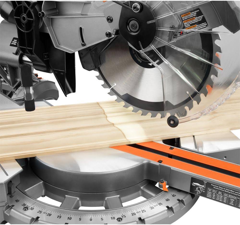 15 Amp Corded 12 in. Dual Bevel Sliding Miter Saw H908