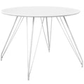 White Wood Metal Dining Table M60331