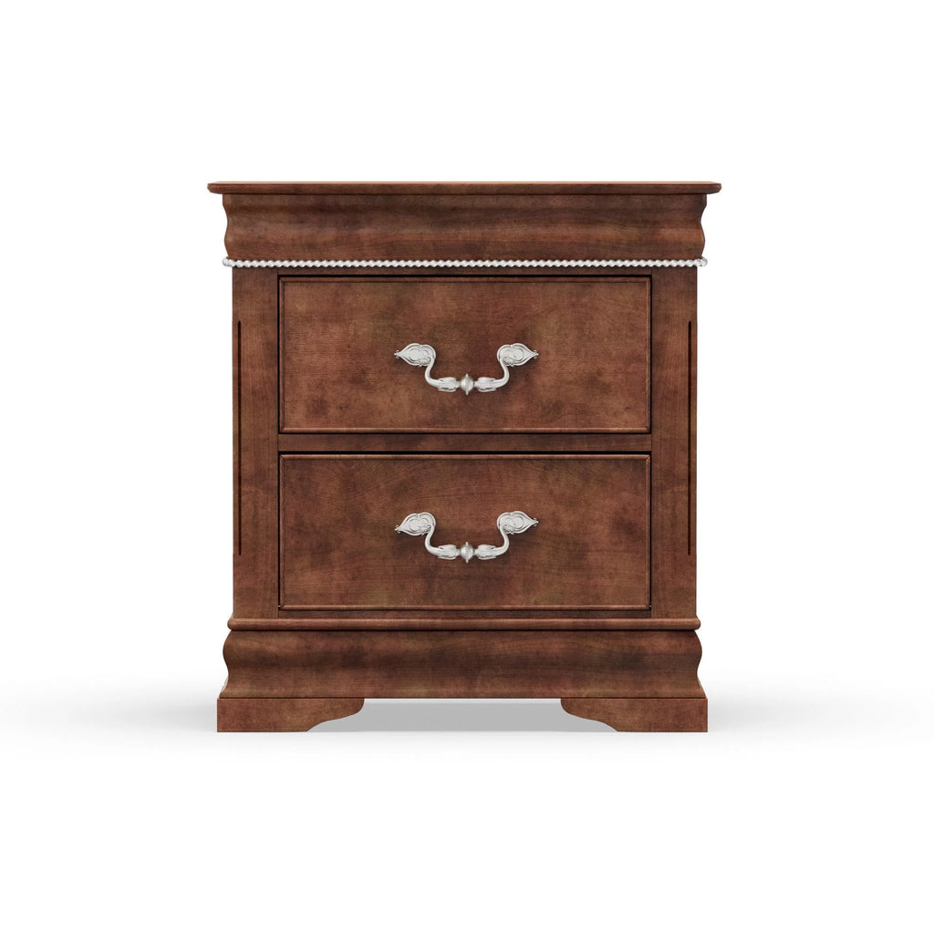 Cherry 2-Drawer Nightstand T9411