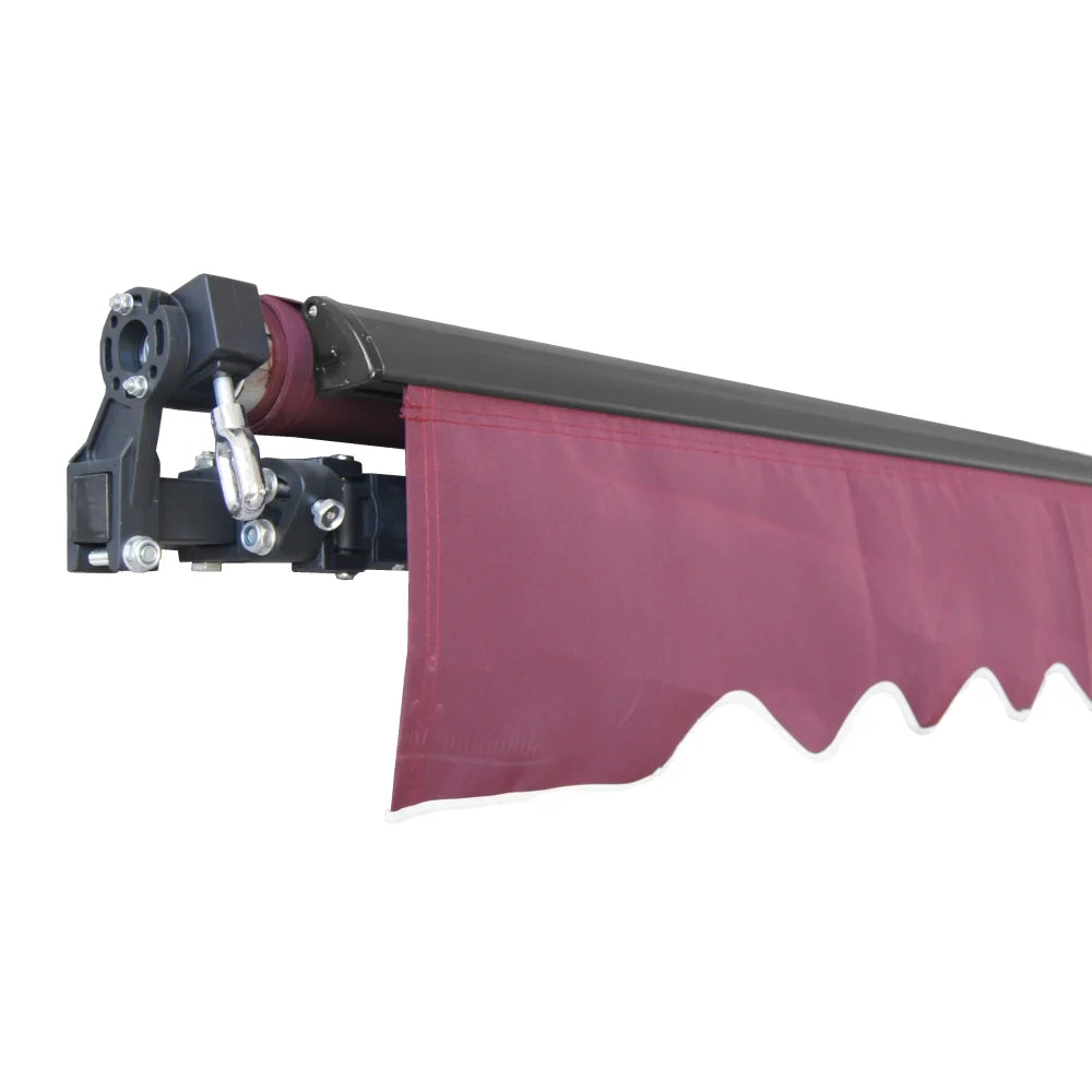 Burgundy Retractable Patio Awning J428