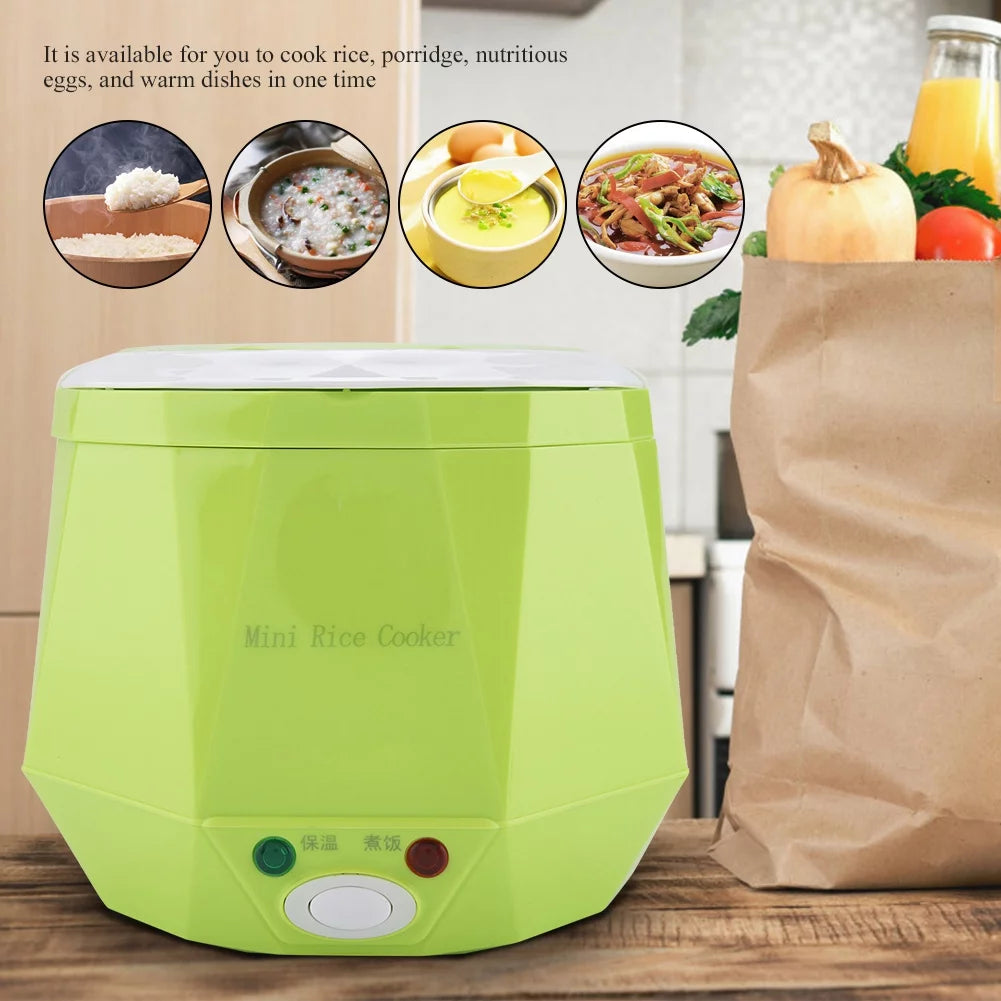 12V 100W 1.3 L Electric Portable Rice Cooker Food Steamer O3665