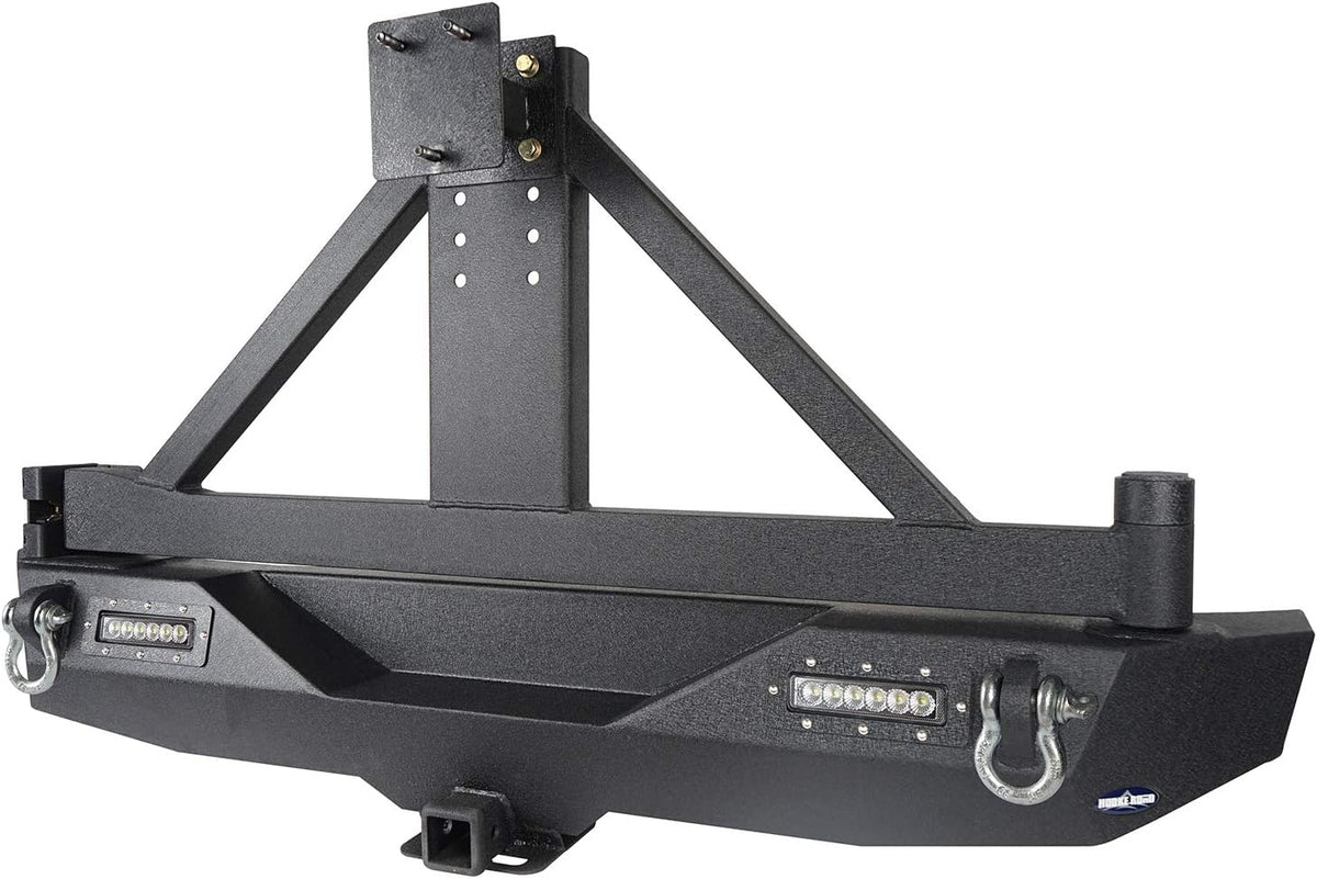 Rear Bumper with Spare Tire Carrier and Front Bumper Combo P254