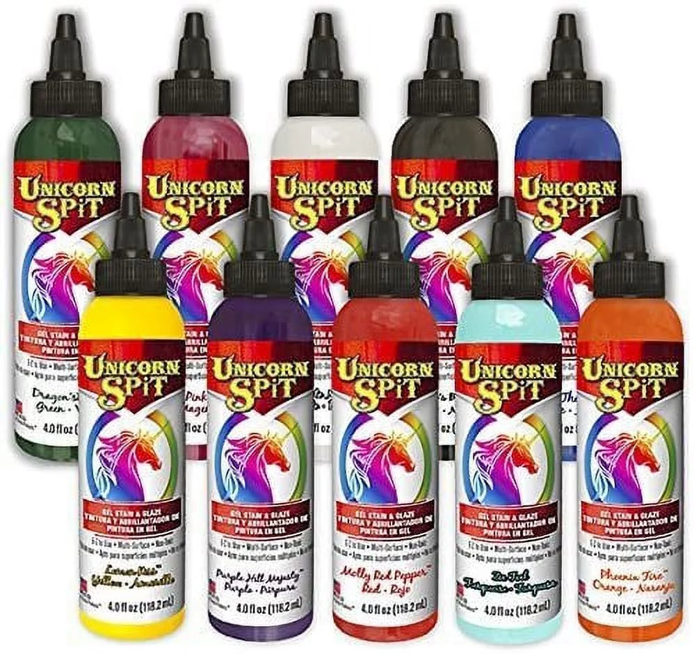 Gel Stain and Glaze 4 Ounce 10 Paint Collection U714