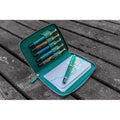 Forest Green 5 Pen Zipper Case Q5732