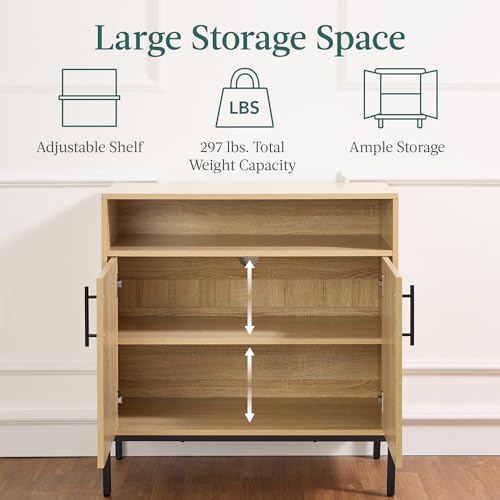 2-Door Rattan Storage Cabinet U365586