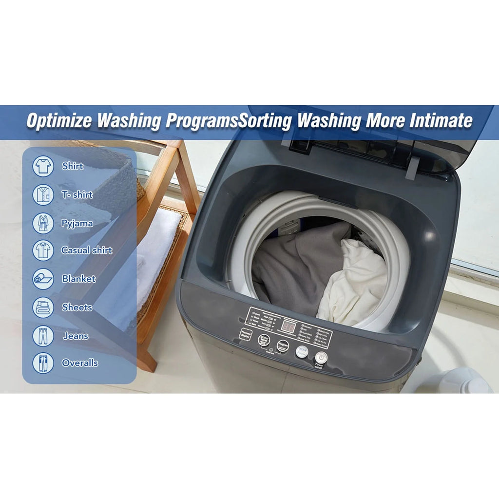 Portable Automatic Washing Machine 8 Water Levels 10 Programs W5645