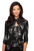 Sequin Mandarin Collar Twinset R547136
