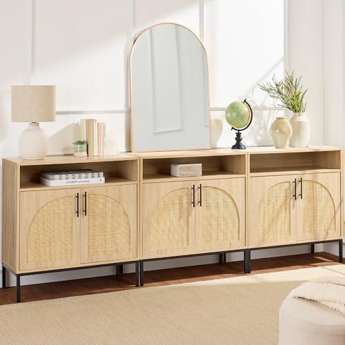 2-Door Rattan Storage Cabinet U365586