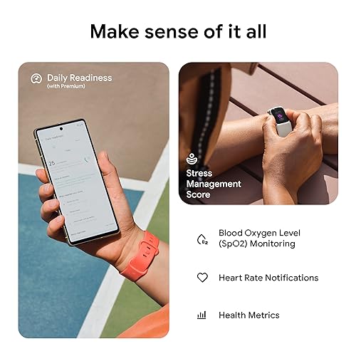 Fitness Tracker with GPS and Heart Rate, Gold/Coral B99448