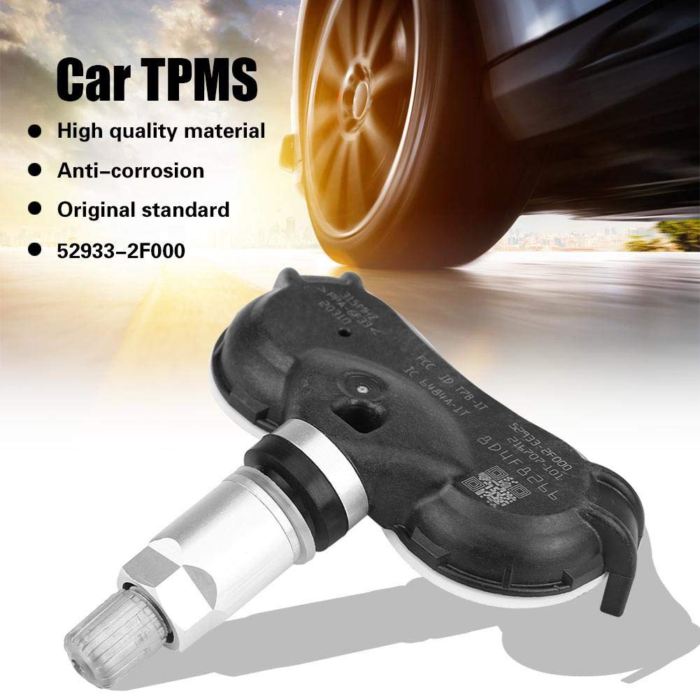 4pcs Car TPMS Tire Pressure Sensor Black Silver V466333