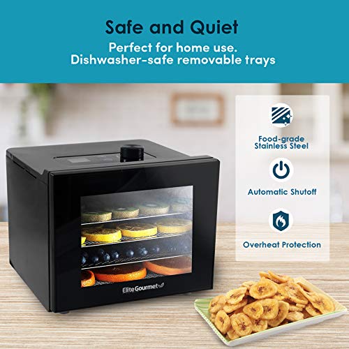 Stainless Steel Trays Food Dehydrator with Adjustable Temperature Controls H325242