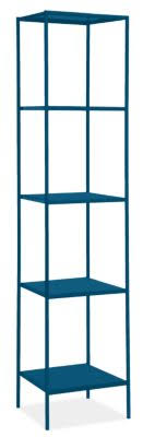 Modern Slim Bookcase Sapphire Blue X917
