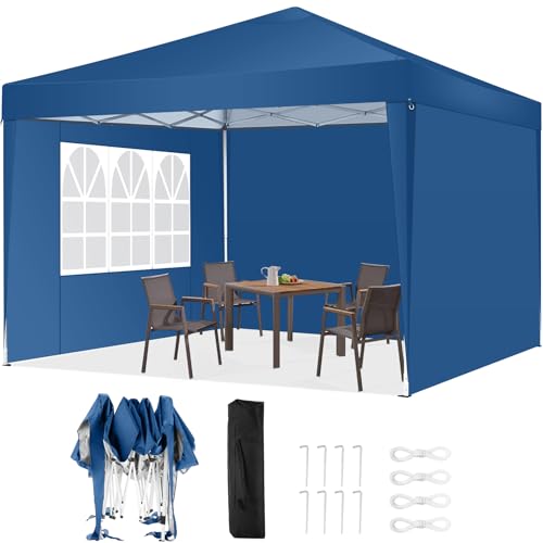 10x20 Pop Up Canopy Tent with 6 Sidewalls White E735916