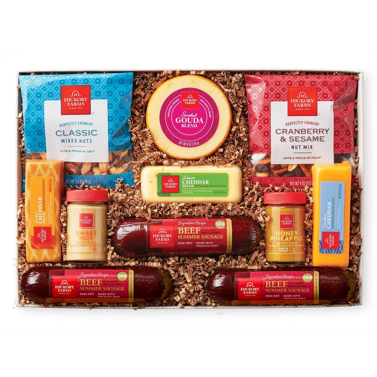 Beef Summer Sausage & Cheese Large Gift Box Q606358