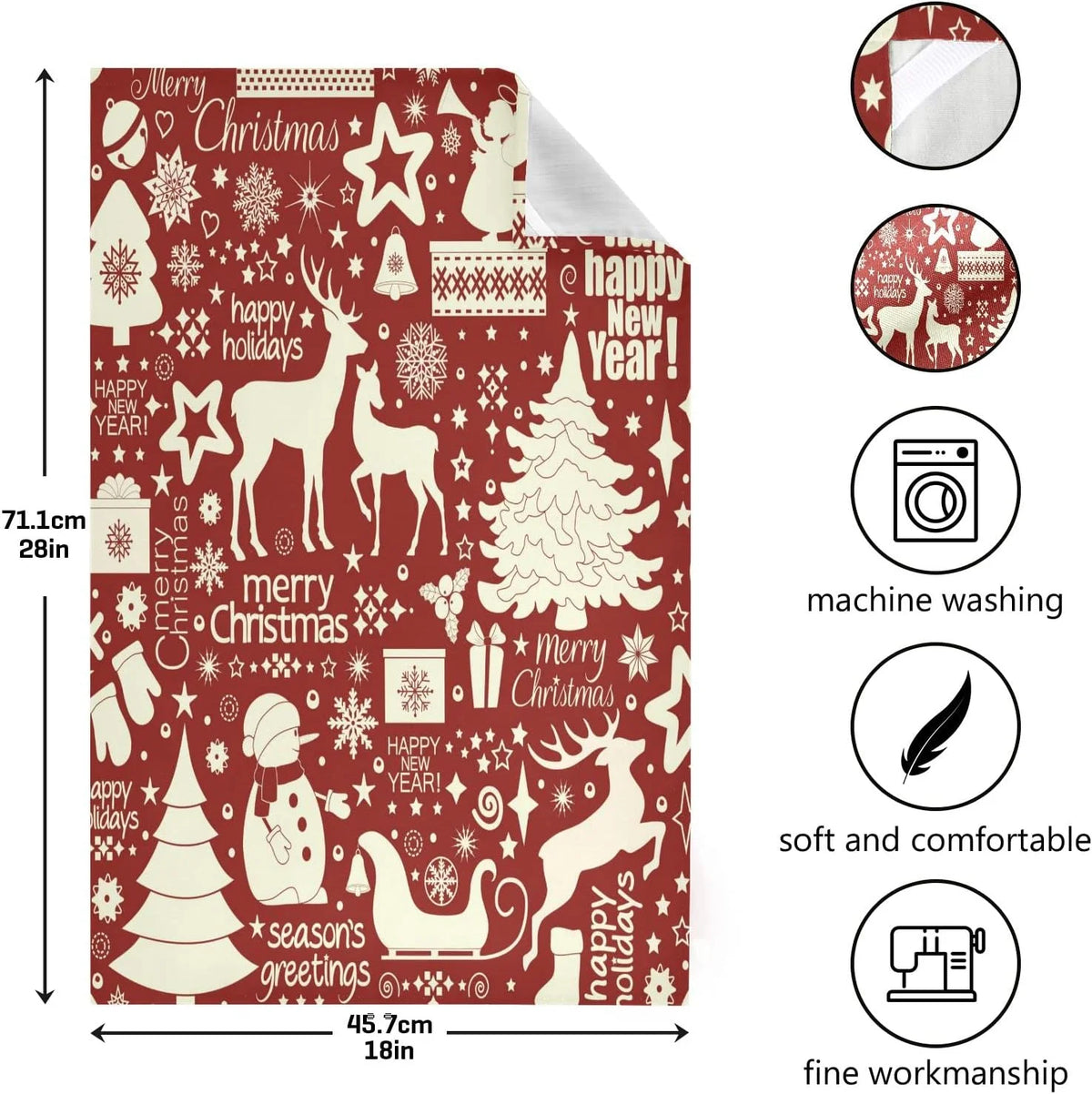 6Pcs Kitchen Dish Towel Set Q8726