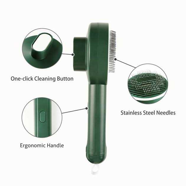 Self-Cleaning Cat Slicker Brush H1873