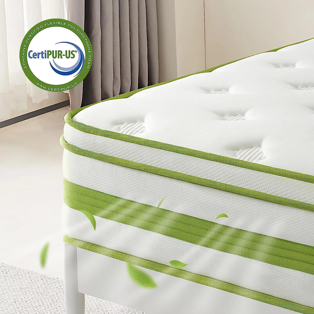 Queen 12 Inch Hybrid Memory Foam Mattress I142