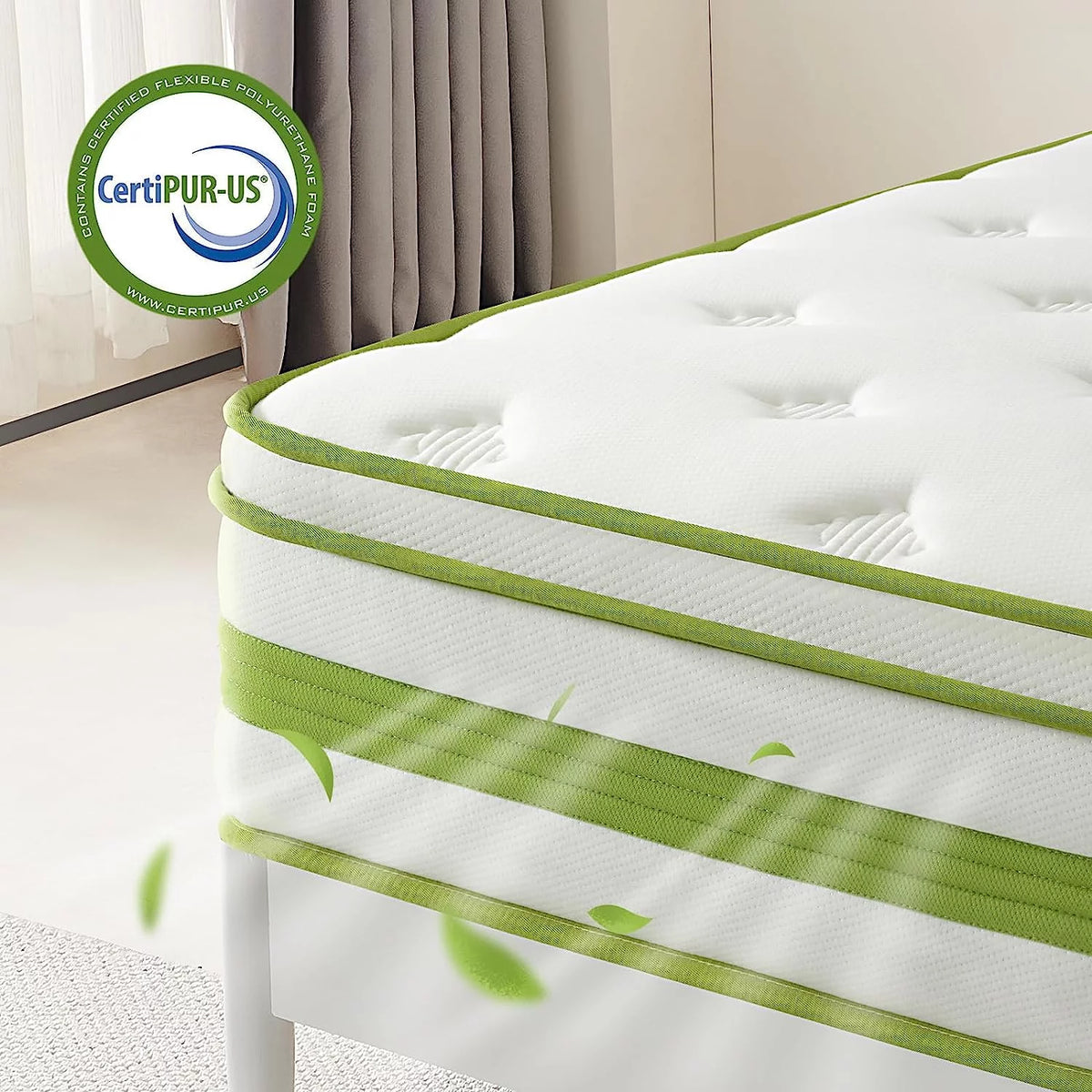 Queen 12 Inch Hybrid Memory Foam Mattress I142