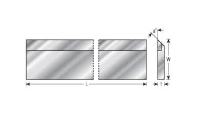 Carbide Tipped 8 Long x 5/8 Height x 1/8 Wide x 45 Deg Cut Angle Planer B797