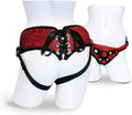 Red Lace Corsette Strap-On O52212