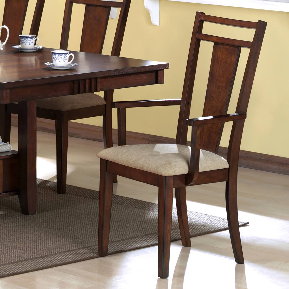 Walnut Armchair 2 Piece I909